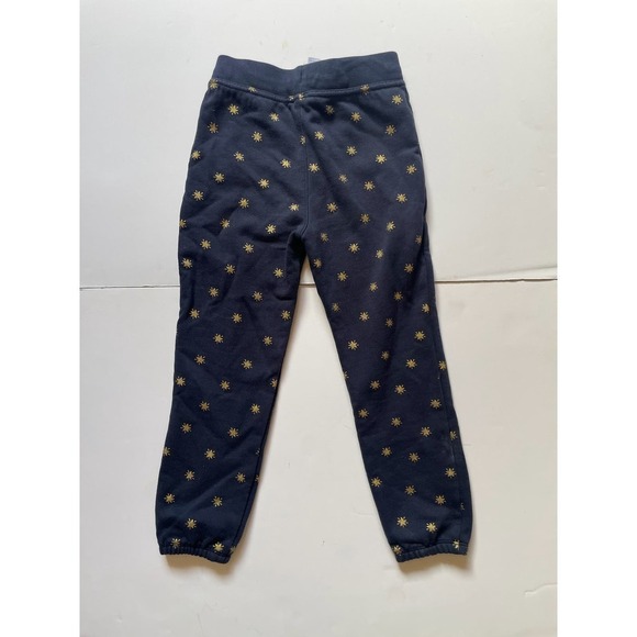 Crewcuts Navy Blue Cotton Blend Sweatsuit with Gold Stars and Hearts • Size S 🗣 - Picture 3 of 6